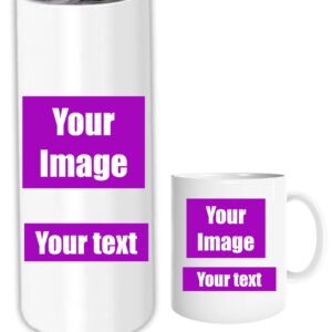 Customized 20 oz. Tumbler and 11 oz. coffee mug set