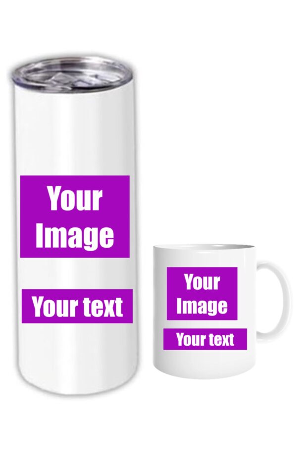 Customized 20 oz. Tumbler and 11 oz. coffee mug set