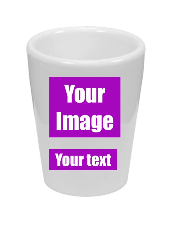 1.5 oz. Ceramic Shot Glass customized