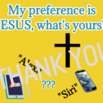 My preference is JESUS, what's yours?